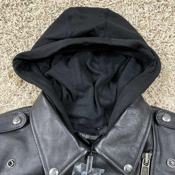 Harley-Davidson Women’s Potomac 3-in-1 Genuine Leather Riding Jacket, Size M - Picture 10 of 16